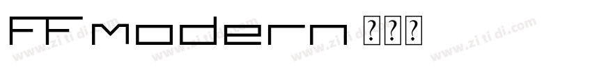 FF modern字体转换